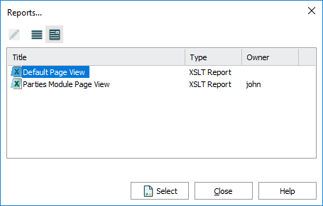 Reports box